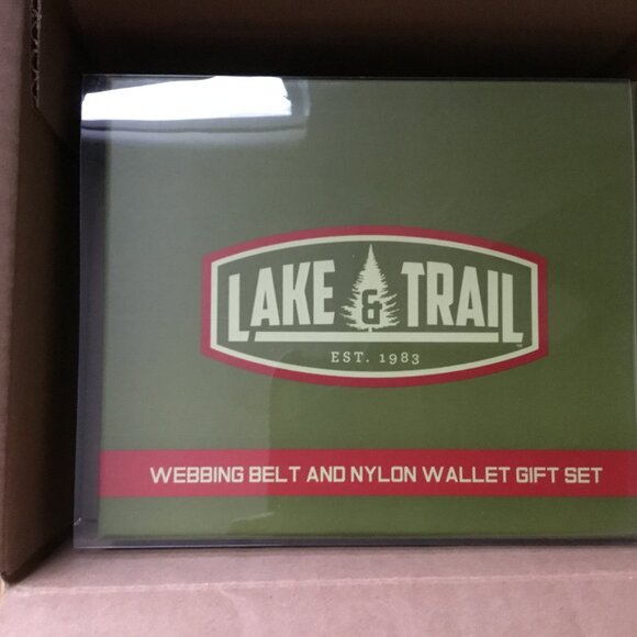 Lake Trail Webbing Belt with Wallet: Blue - Picture 4 of 4